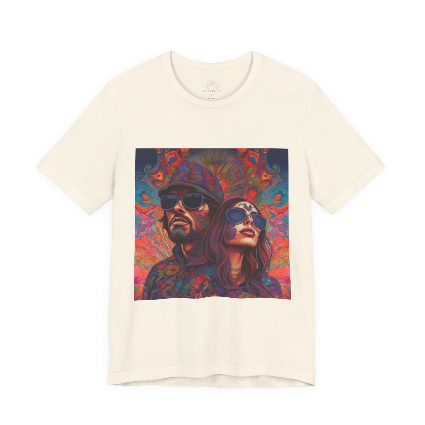 Bohemian Vibes Unisex Tee, Perfect for Festivals, Concerts, Casual Outings, Gifts, Unisex Graphic Shirt, Psychedelic Art T-Shirt