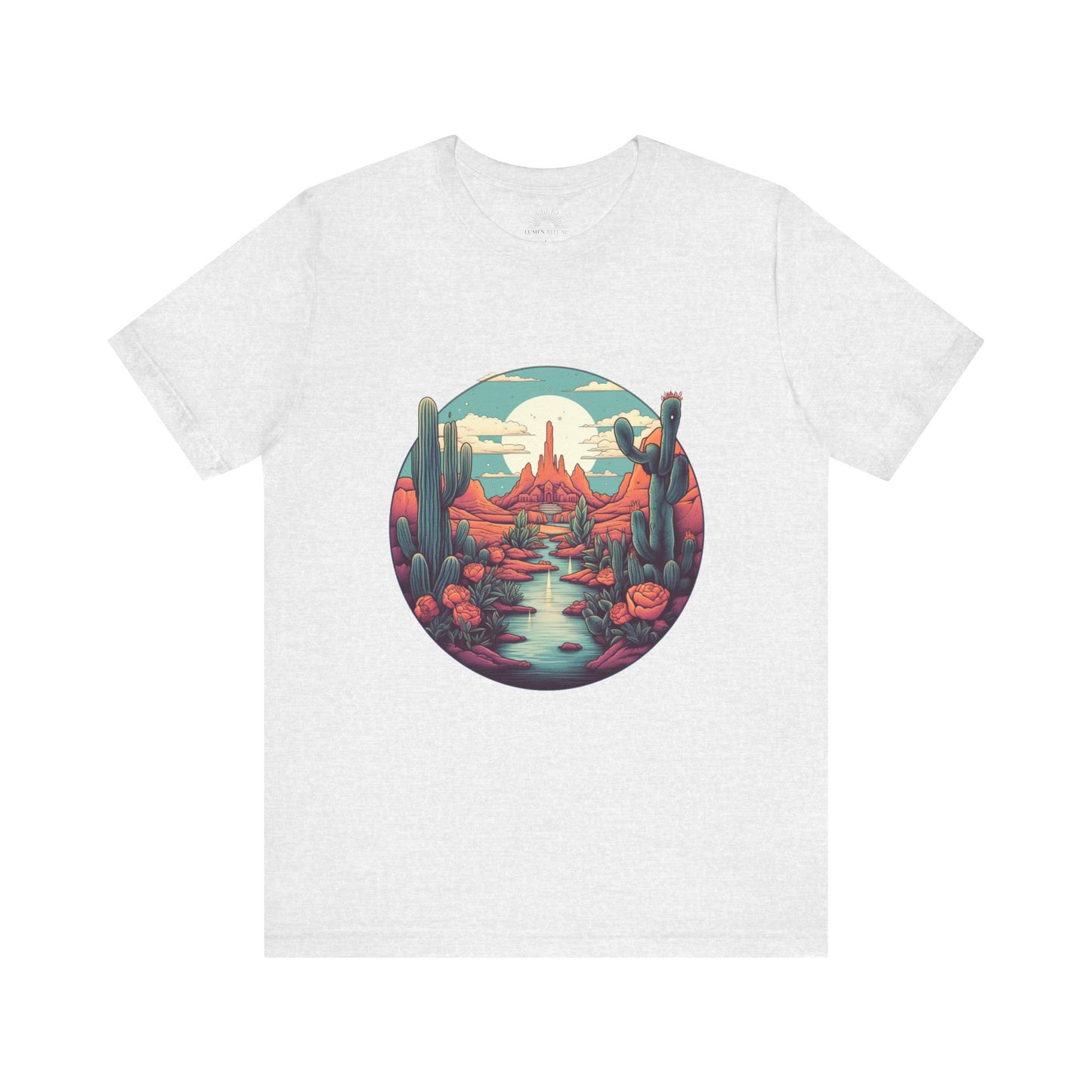 Desert Sunset Tee, Relaxed Fit Shirt, Nature Lover Gift, Casual Wear, Summer Vibes, Outdoor Adventure Clothing