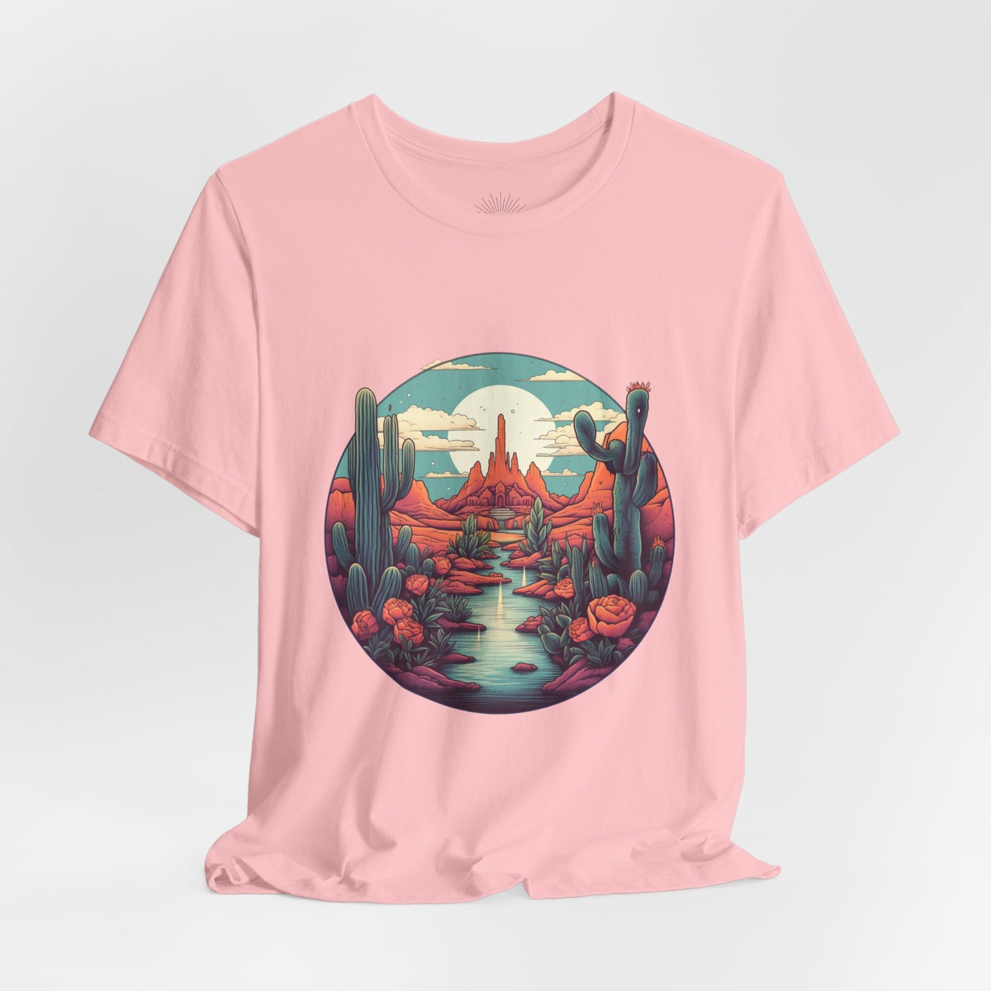 Desert Sunset Tee, Relaxed Fit Shirt, Nature Lover Gift, Casual Wear, Summer Vibes, Outdoor Adventure Clothing