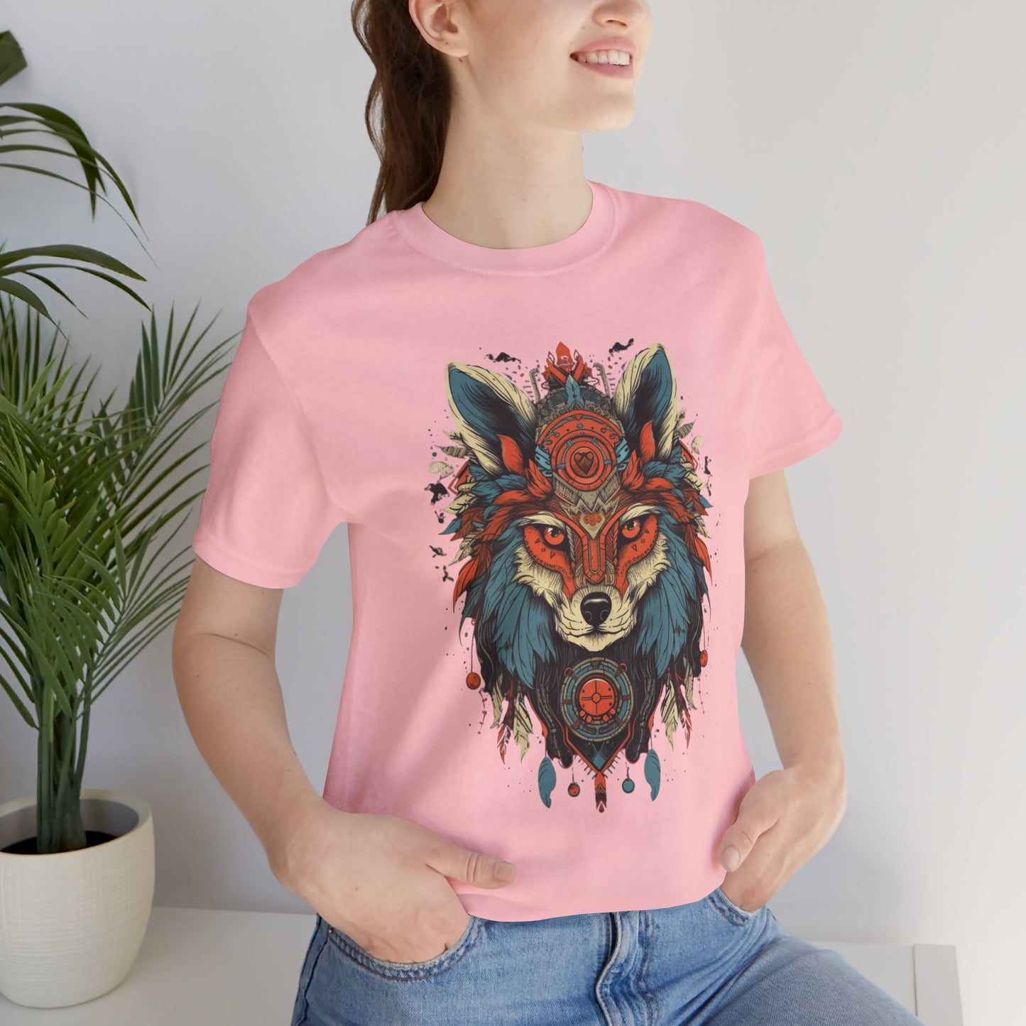 Bohemian Wolf Graphic Tee | Cool T-Shirt, Casual Wear, Nature Lover Gift, Festival Outfit, Unisex Style