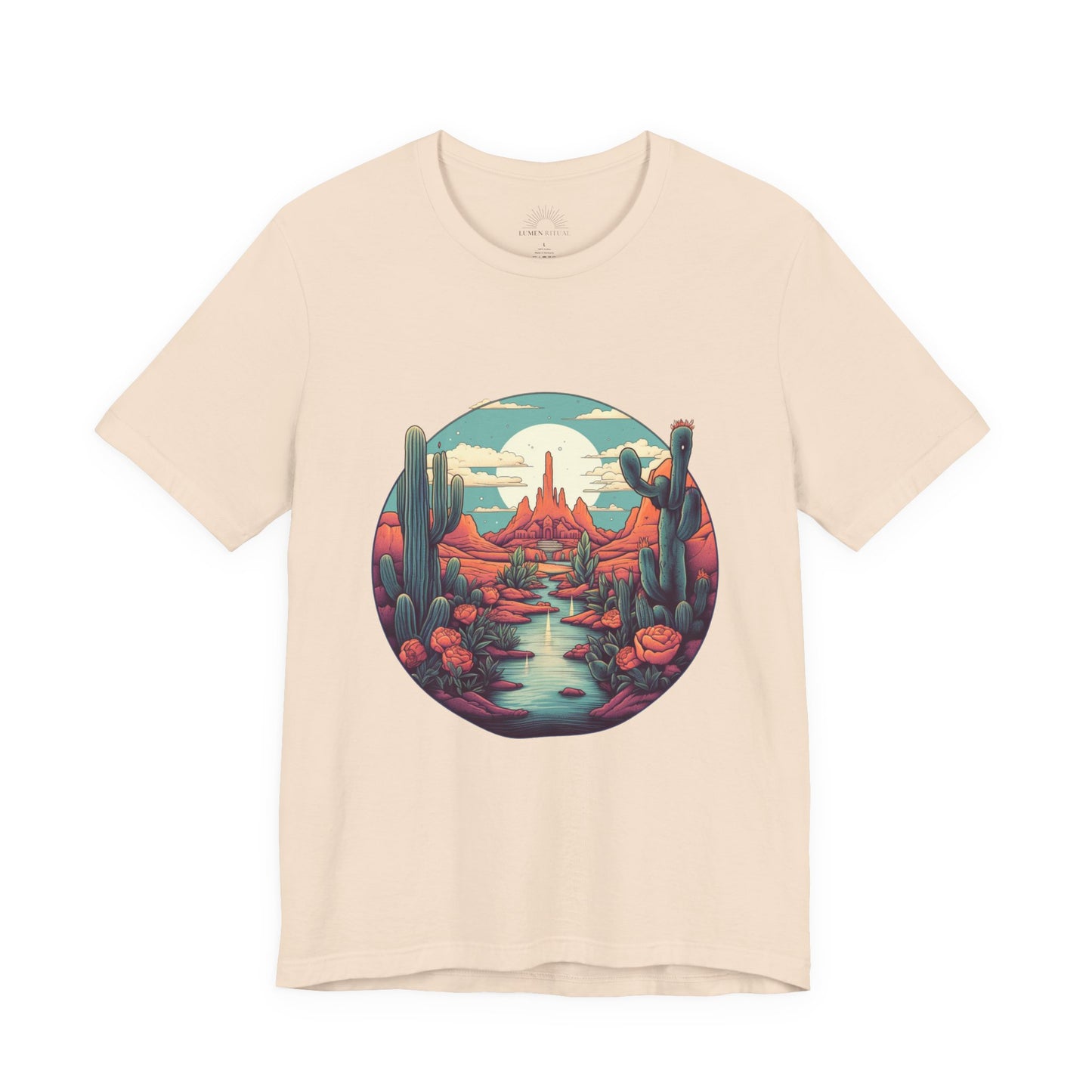 Desert Sunset Tee, Relaxed Fit Shirt, Nature Lover Gift, Casual Wear, Summer Vibes, Outdoor Adventure Clothing