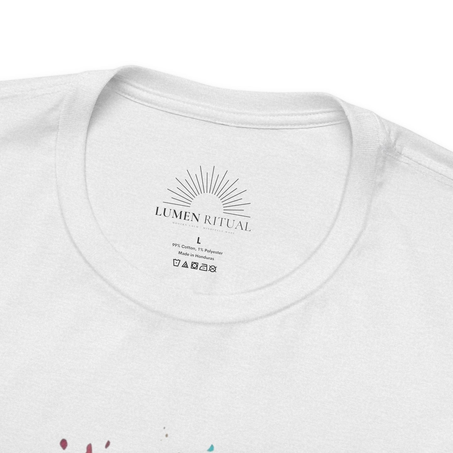 Colorful Feather Art Tee - Unisex Short Sleeve T-Shirt, Bohemian Top, Gift for Nature Lovers, Artisticwear, Casual Wear, Summer Tee