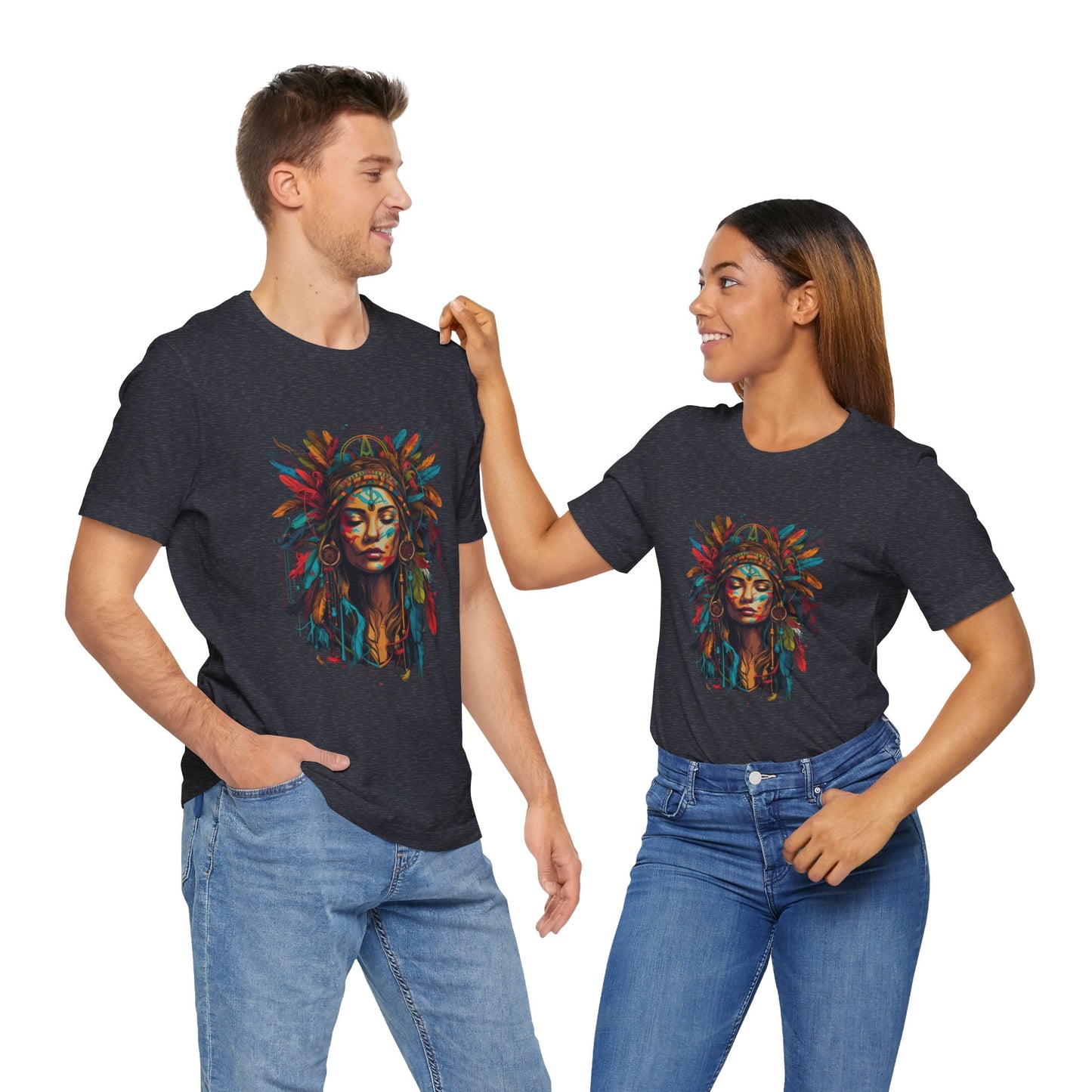 Bohemian Spirit Tee | Colorful Goddess Shirt, Artistic Graphic Tee, Festival Top, Unique Gift for Her, Boho Clothing