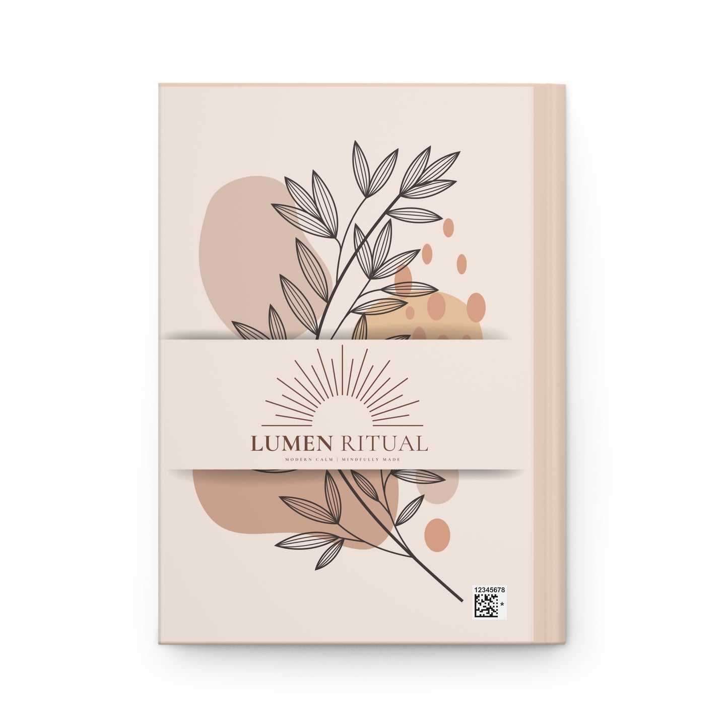 Elegant Matte Hardcover Journal for Daily Reflections, Lumen Ritual Notebook, Writing Prompts, Gift for Writers, Minimalist Journal