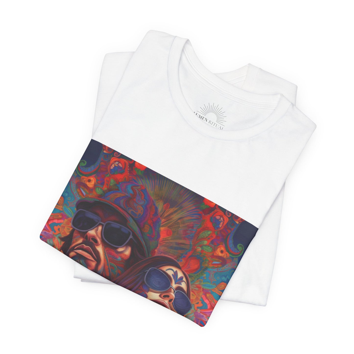 Bohemian Vibes Unisex Tee, Perfect for Festivals, Concerts, Casual Outings, Gifts, Unisex Graphic Shirt, Psychedelic Art T-Shirt