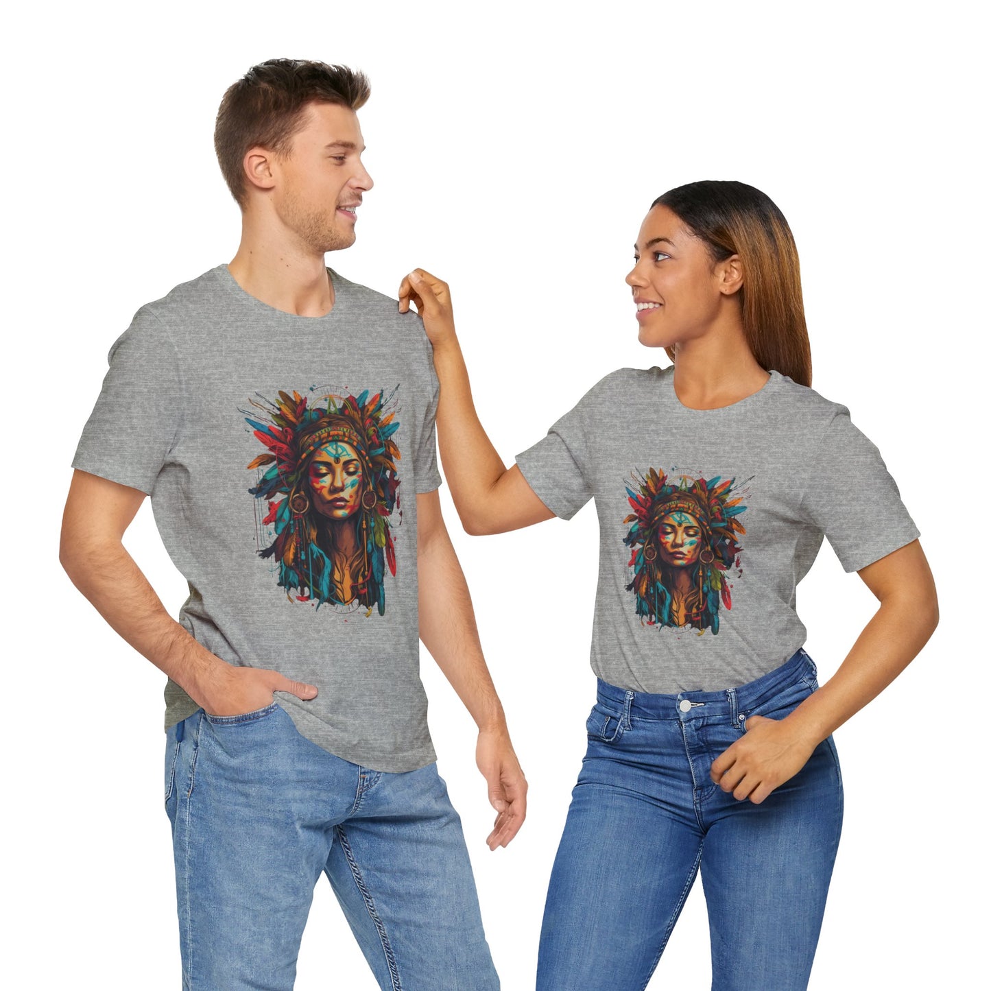 Bohemian Spirit Tee | Colorful Goddess Shirt, Artistic Graphic Tee, Festival Top, Unique Gift for Her, Boho Clothing
