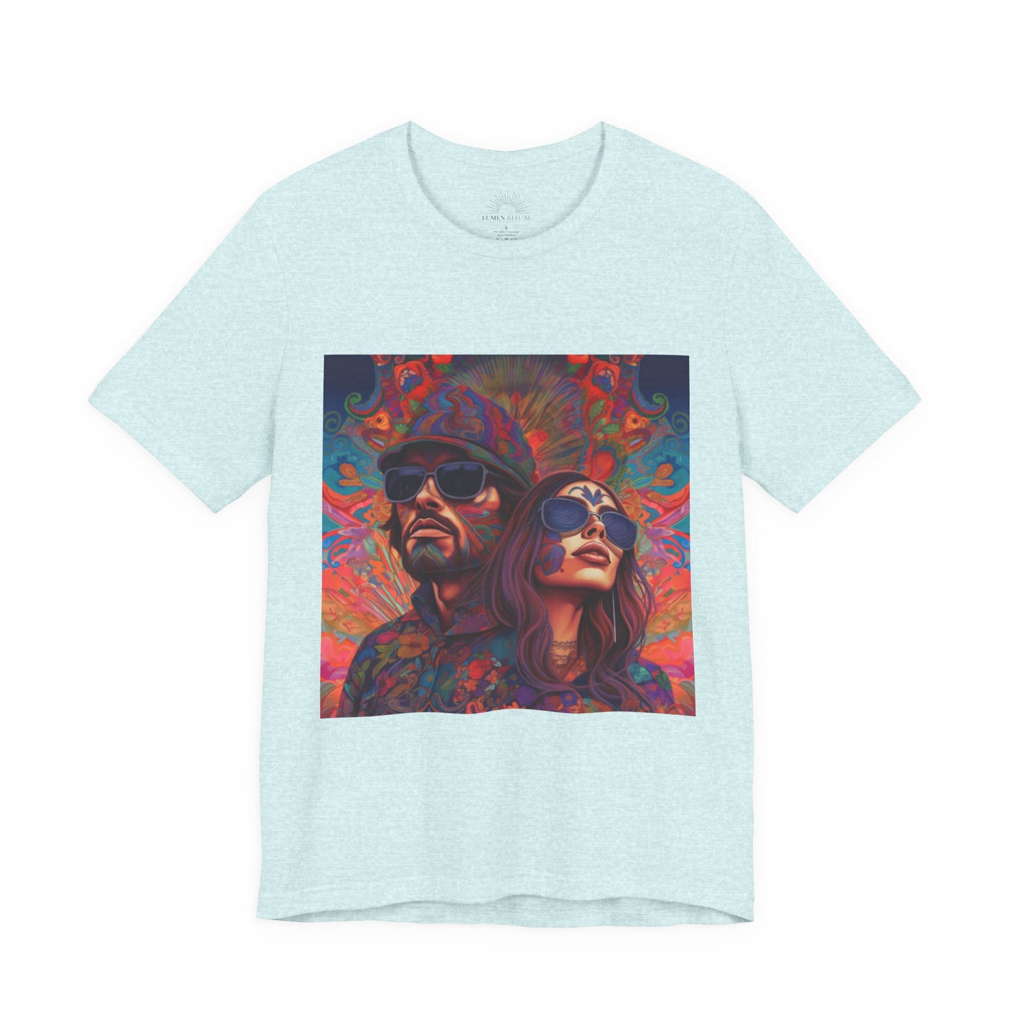 Bohemian Vibes Unisex Tee, Perfect for Festivals, Concerts, Casual Outings, Gifts, Unisex Graphic Shirt, Psychedelic Art T-Shirt