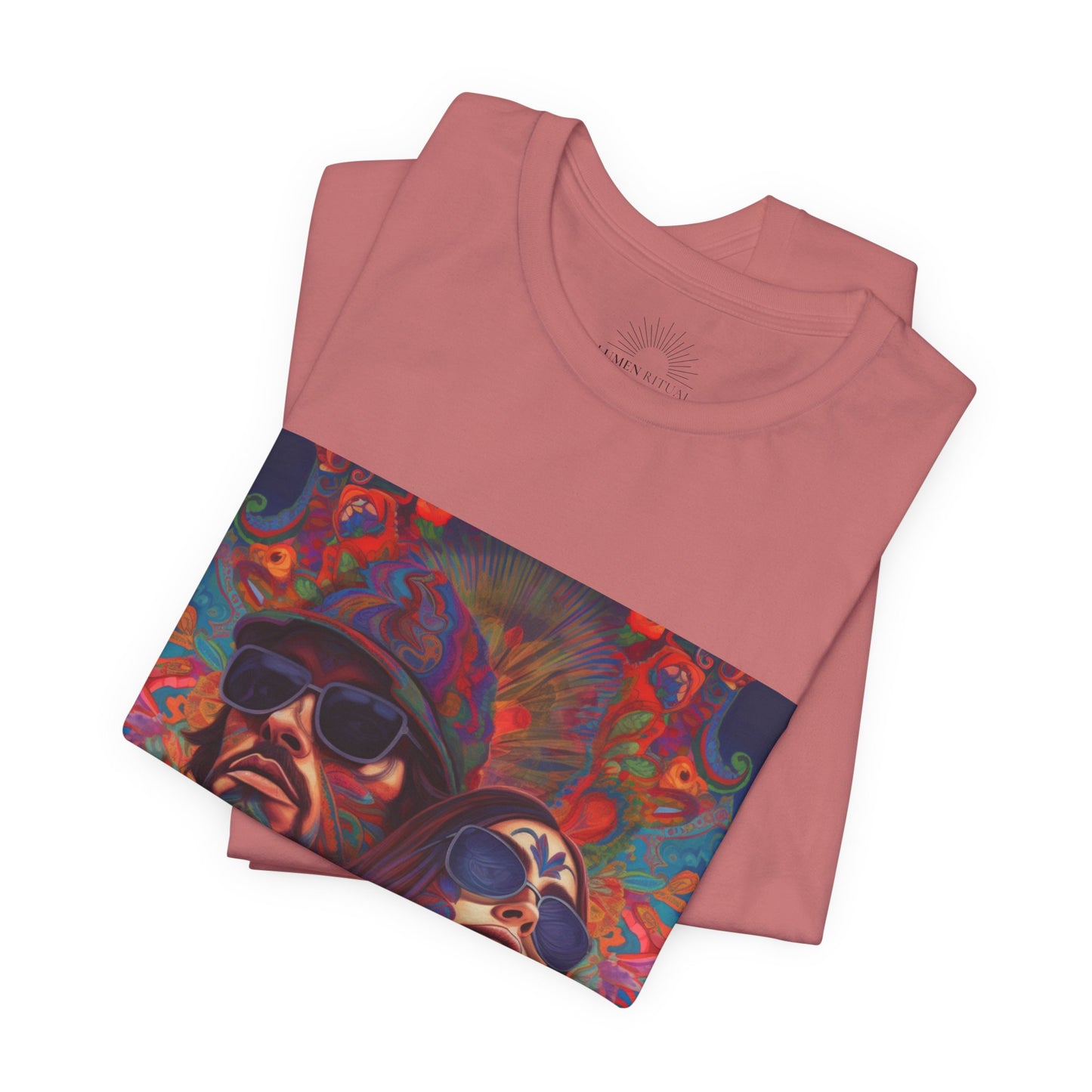 Bohemian Vibes Unisex Tee, Perfect for Festivals, Concerts, Casual Outings, Gifts, Unisex Graphic Shirt, Psychedelic Art T-Shirt