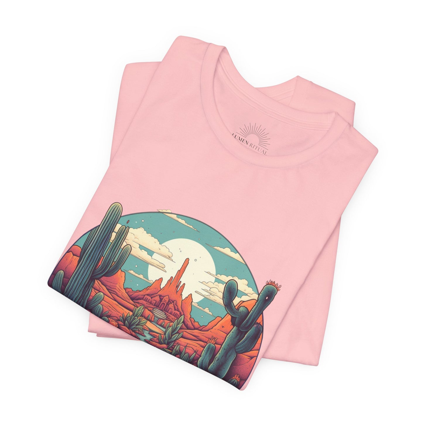 Desert Sunset Tee, Relaxed Fit Shirt, Nature Lover Gift, Casual Wear, Summer Vibes, Outdoor Adventure Clothing