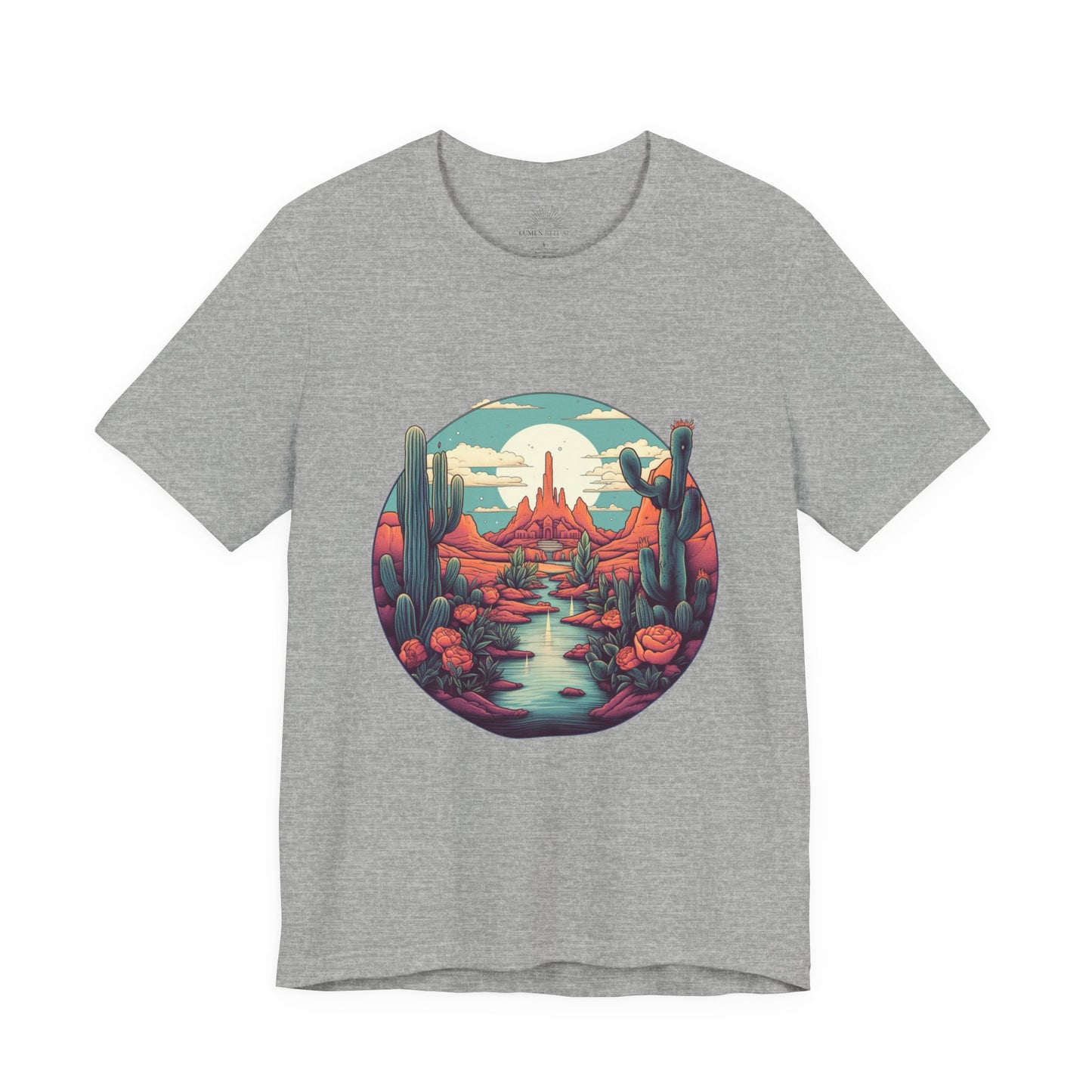 Desert Sunset Tee, Relaxed Fit Shirt, Nature Lover Gift, Casual Wear, Summer Vibes, Outdoor Adventure Clothing