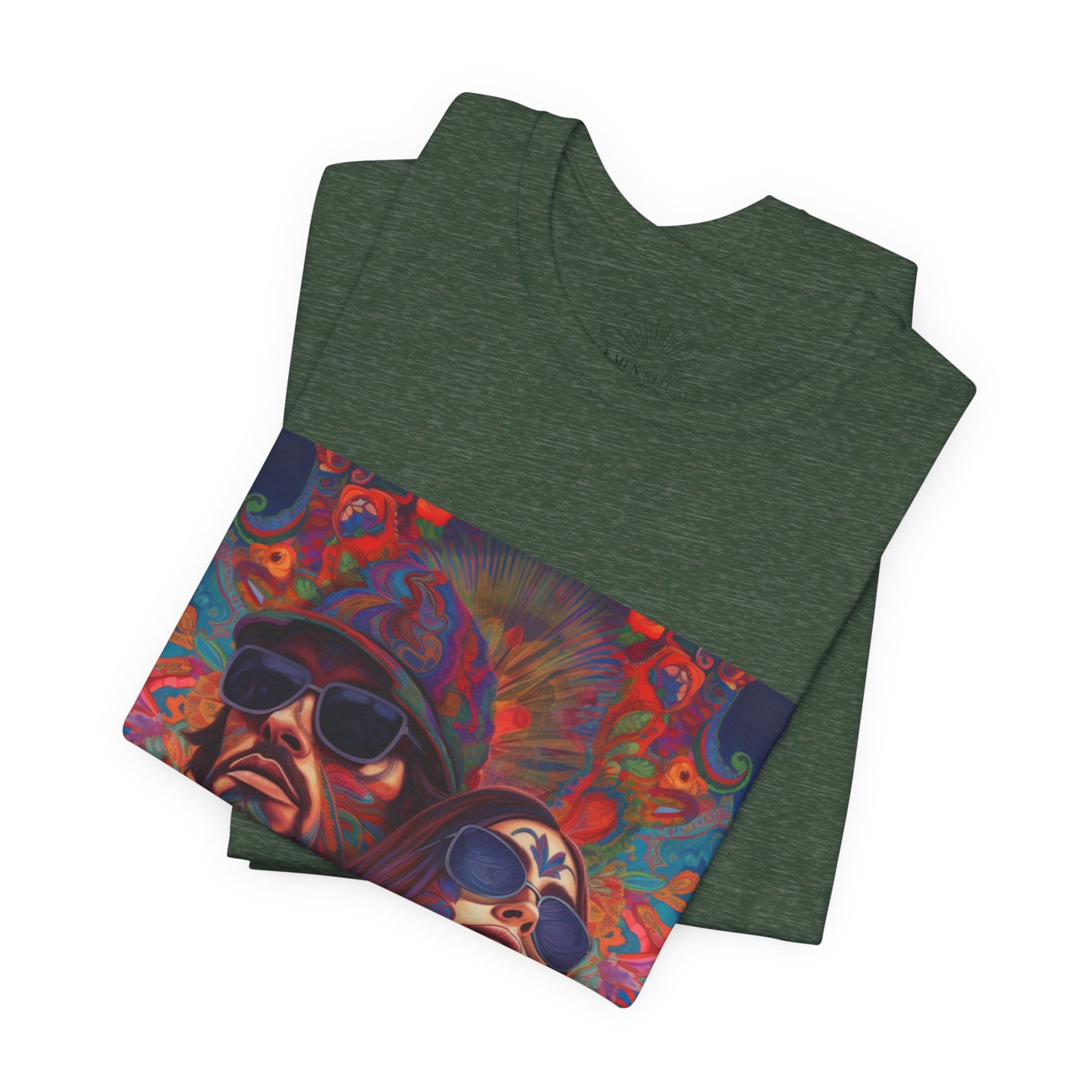 Bohemian Vibes Unisex Tee, Perfect for Festivals, Concerts, Casual Outings, Gifts, Unisex Graphic Shirt, Psychedelic Art T-Shirt