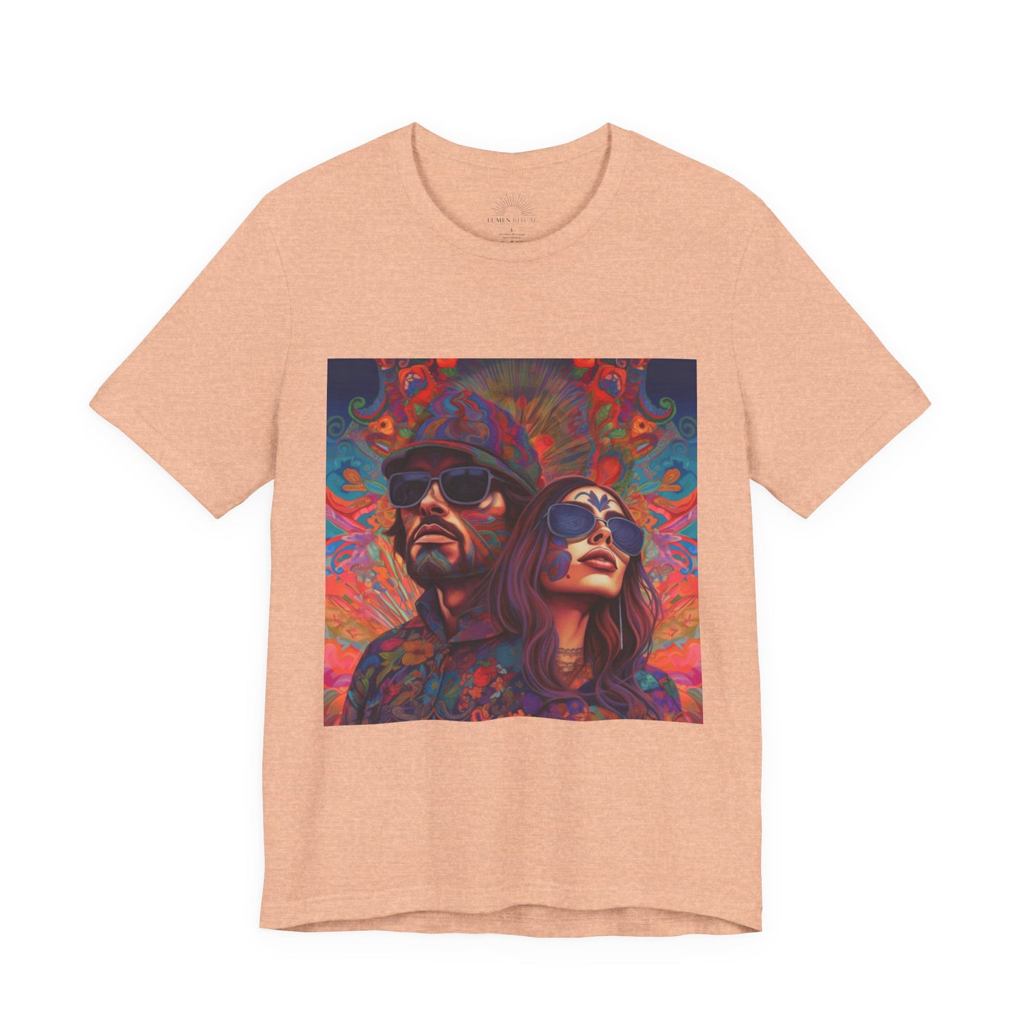 Bohemian Vibes Unisex Tee, Perfect for Festivals, Concerts, Casual Outings, Gifts, Unisex Graphic Shirt, Psychedelic Art T-Shirt