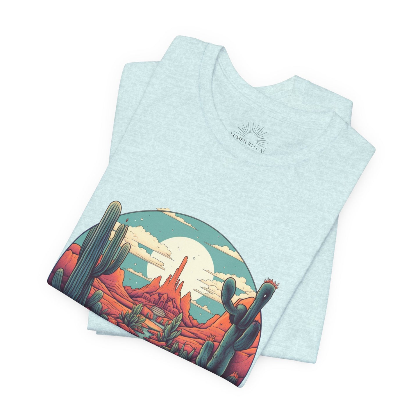 Desert Sunset Tee, Relaxed Fit Shirt, Nature Lover Gift, Casual Wear, Summer Vibes, Outdoor Adventure Clothing