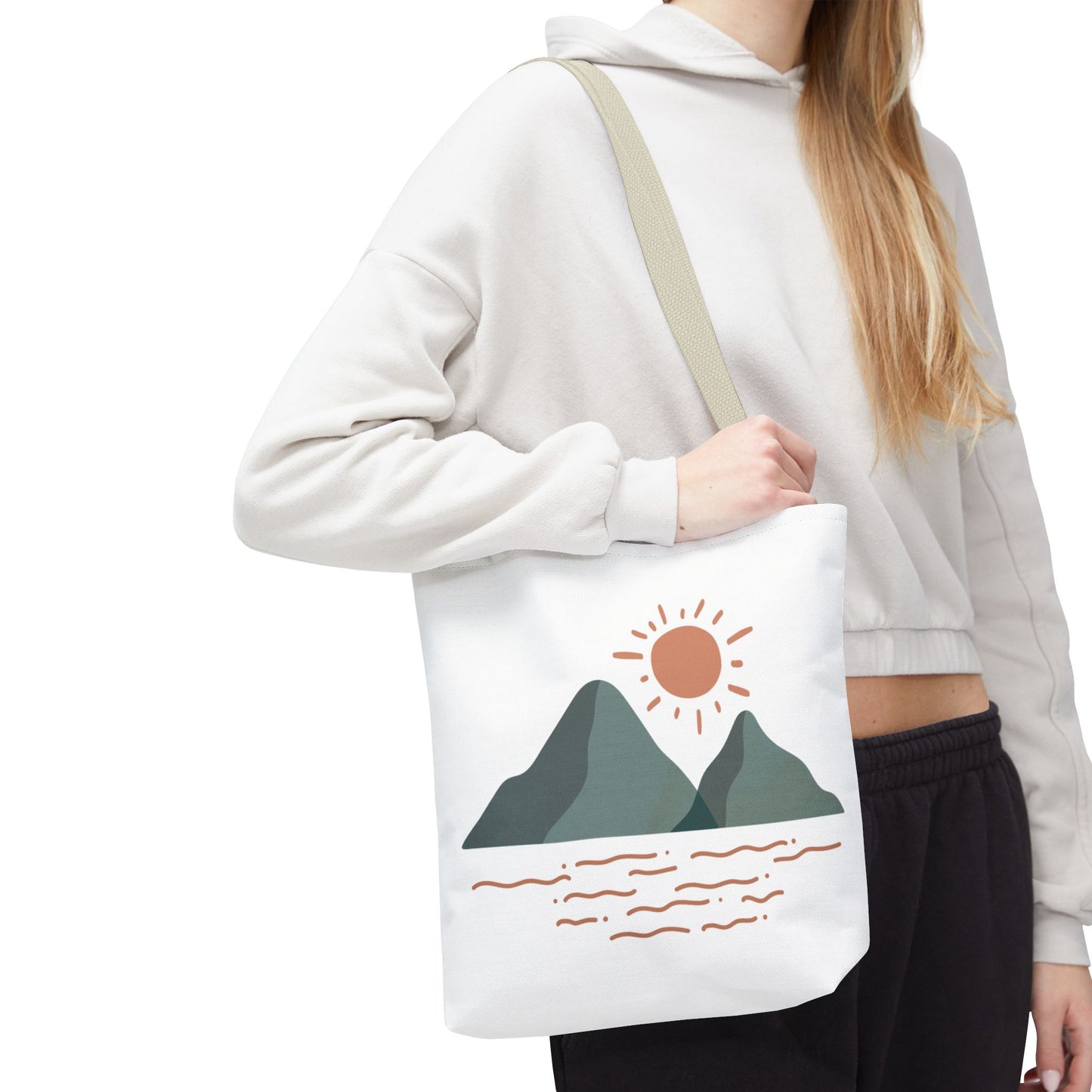 Scenic Mountain Tote Bag, AOP Eco-Friendly Bag for Nature Lovers, Travel Essentials, Beach Tote, Gift for Adventurers