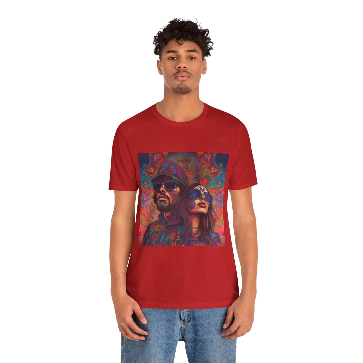 Bohemian Vibes Unisex Tee, Perfect for Festivals, Concerts, Casual Outings, Gifts, Unisex Graphic Shirt, Psychedelic Art T-Shirt