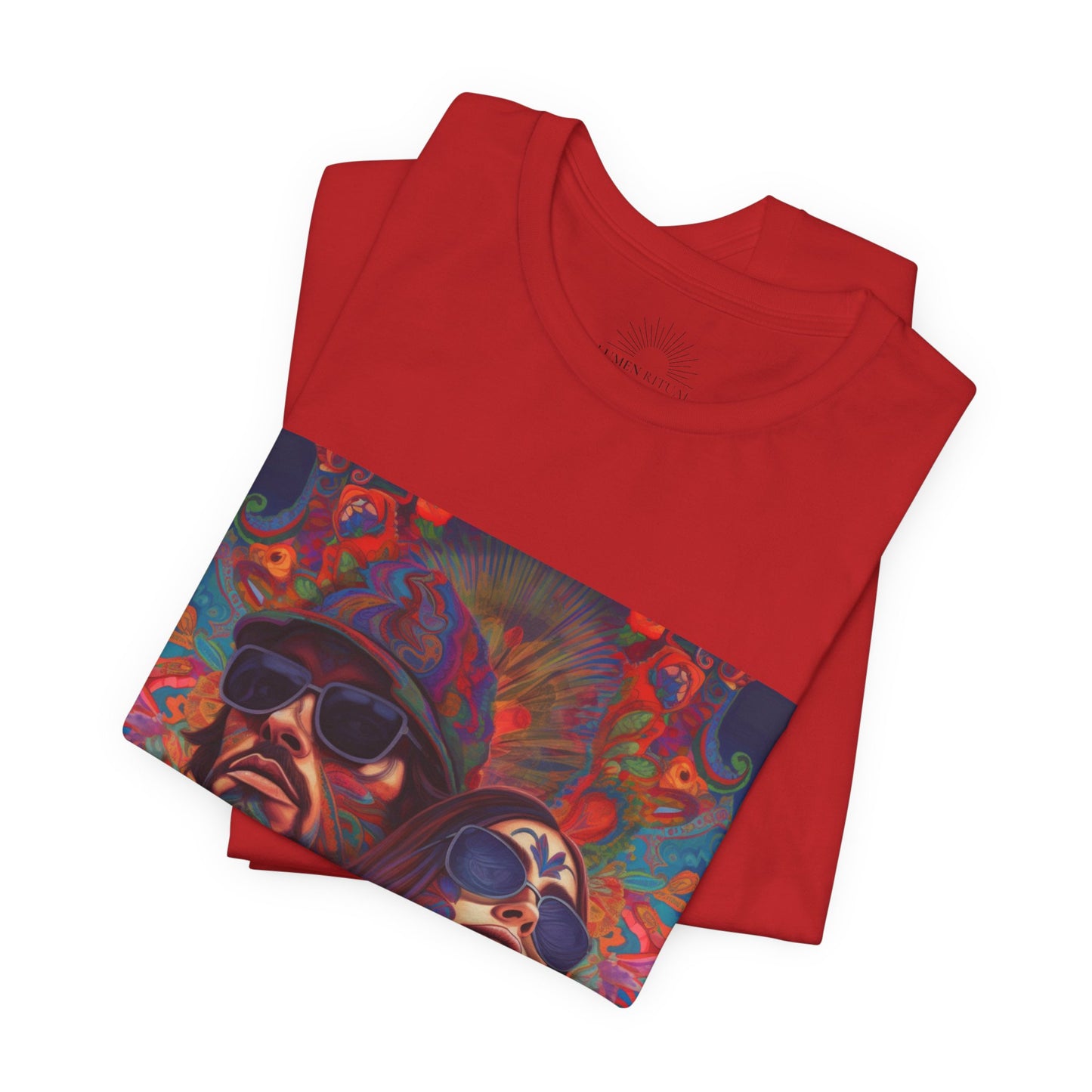 Bohemian Vibes Unisex Tee, Perfect for Festivals, Concerts, Casual Outings, Gifts, Unisex Graphic Shirt, Psychedelic Art T-Shirt