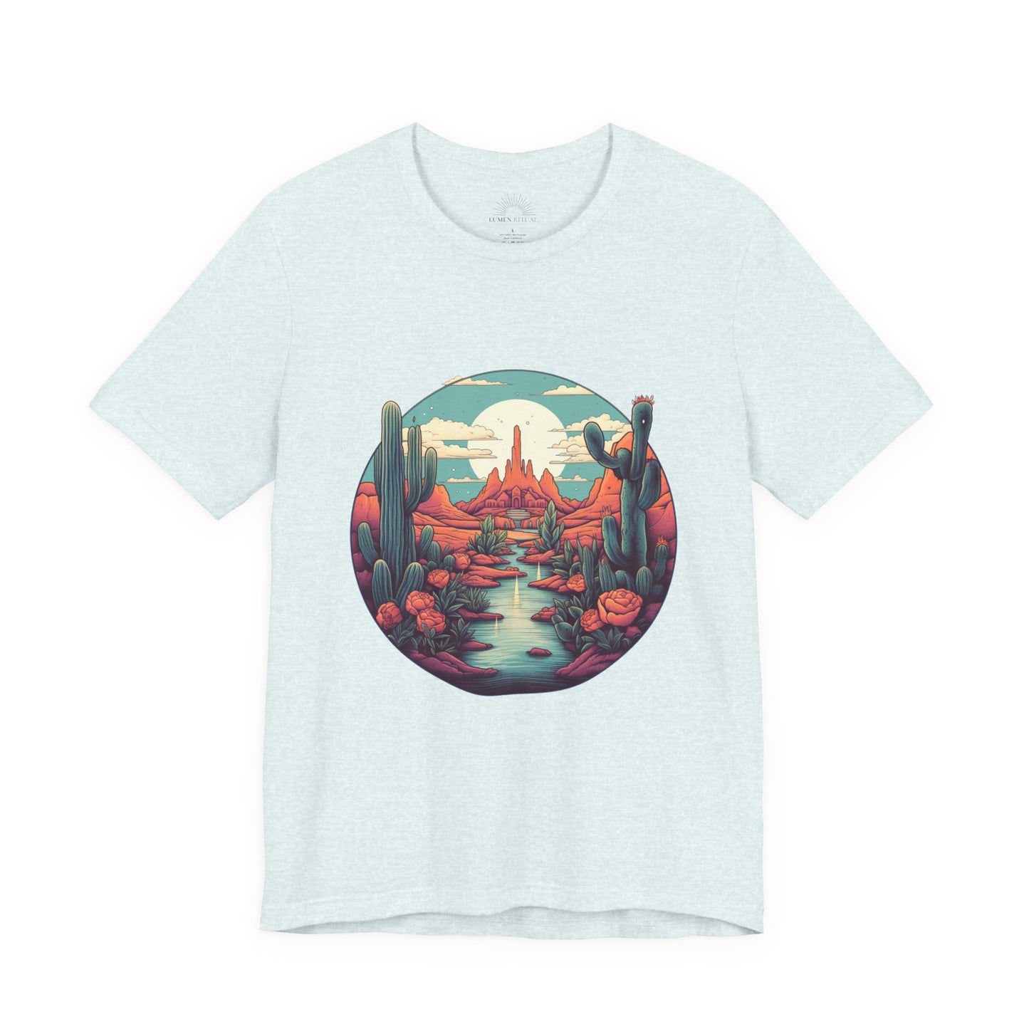 Desert Sunset Tee, Relaxed Fit Shirt, Nature Lover Gift, Casual Wear, Summer Vibes, Outdoor Adventure Clothing