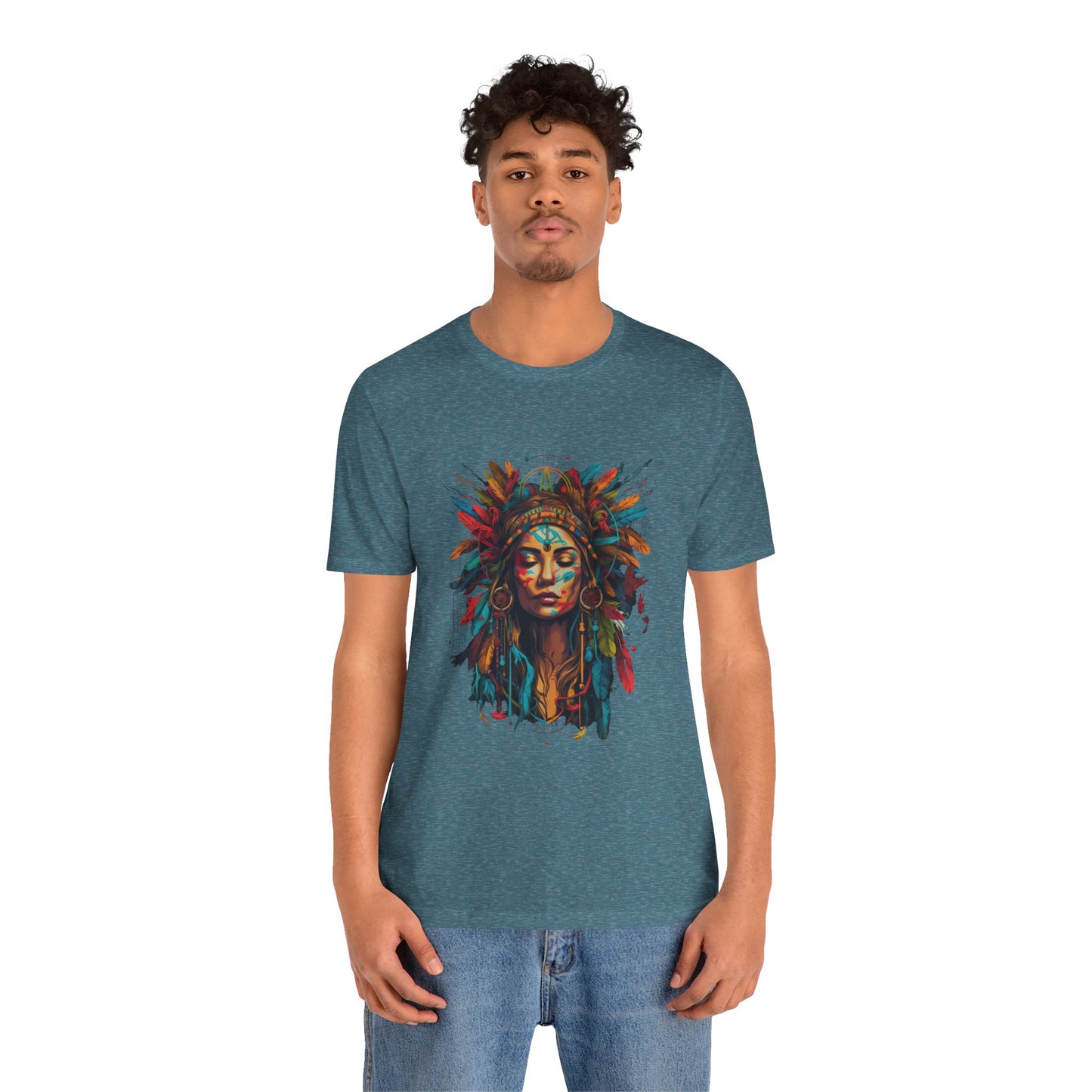 Bohemian Spirit Tee | Colorful Goddess Shirt, Artistic Graphic Tee, Festival Top, Unique Gift for Her, Boho Clothing