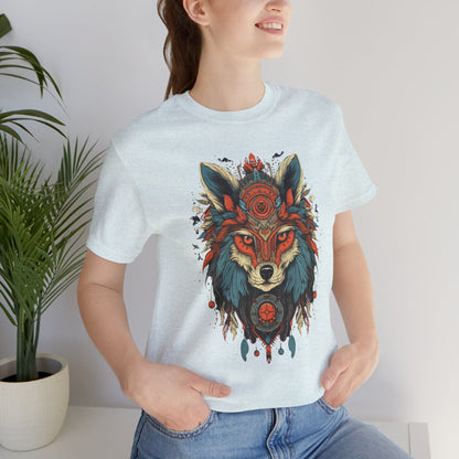 Bohemian Wolf Graphic Tee | Cool T-Shirt, Casual Wear, Nature Lover Gift, Festival Outfit, Unisex Style