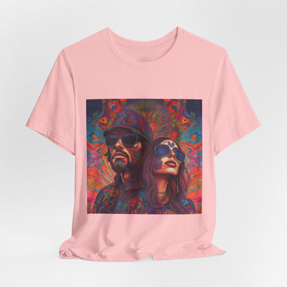 Bohemian Vibes Unisex Tee, Perfect for Festivals, Concerts, Casual Outings, Gifts, Unisex Graphic Shirt, Psychedelic Art T-Shirt