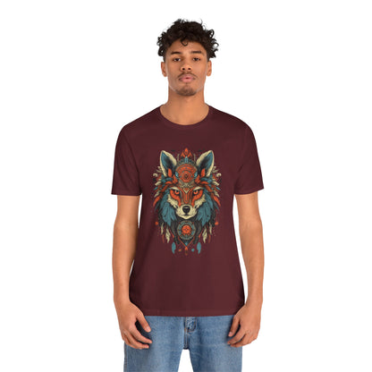 Bohemian Wolf Graphic Tee | Cool T-Shirt, Casual Wear, Nature Lover Gift, Festival Outfit, Unisex Style