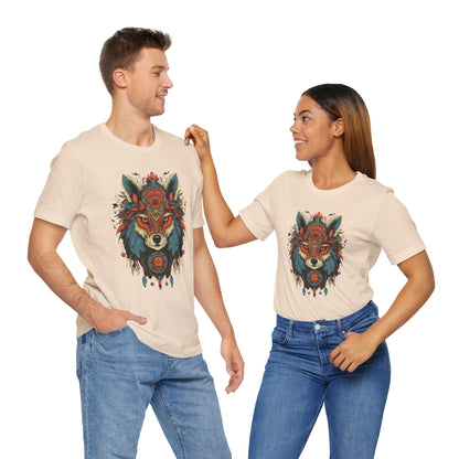 Bohemian Wolf Graphic Tee | Cool T-Shirt, Casual Wear, Nature Lover Gift, Festival Outfit, Unisex Style