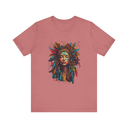 Bohemian Spirit Tee | Colorful Goddess Shirt, Artistic Graphic Tee, Festival Top, Unique Gift for Her, Boho Clothing