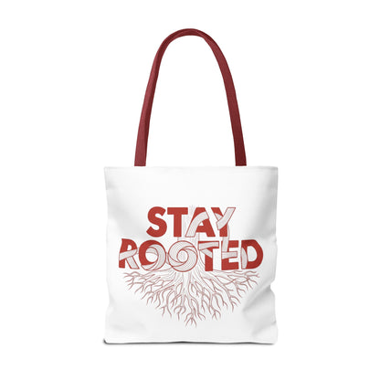 Stay Rooted Tote Bag | Eco-Friendly Carryall, Motivational Gift, Nature Lover Accessory, Daily Essentials, Earth Day