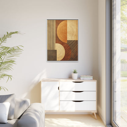 Modern Abstract Wall Art Print, Geometric Matte Canvas, Home Decor, Living Room Artwork, Boho Chic Decor, Housewarming Gift