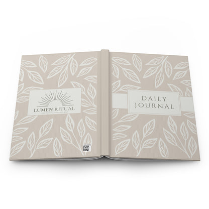 Botanical Hardcover Journal for Daily Reflection, Nature-Inspired Writing Notebook, Spiritual Ritual Planner, Gift for Organizing [...]