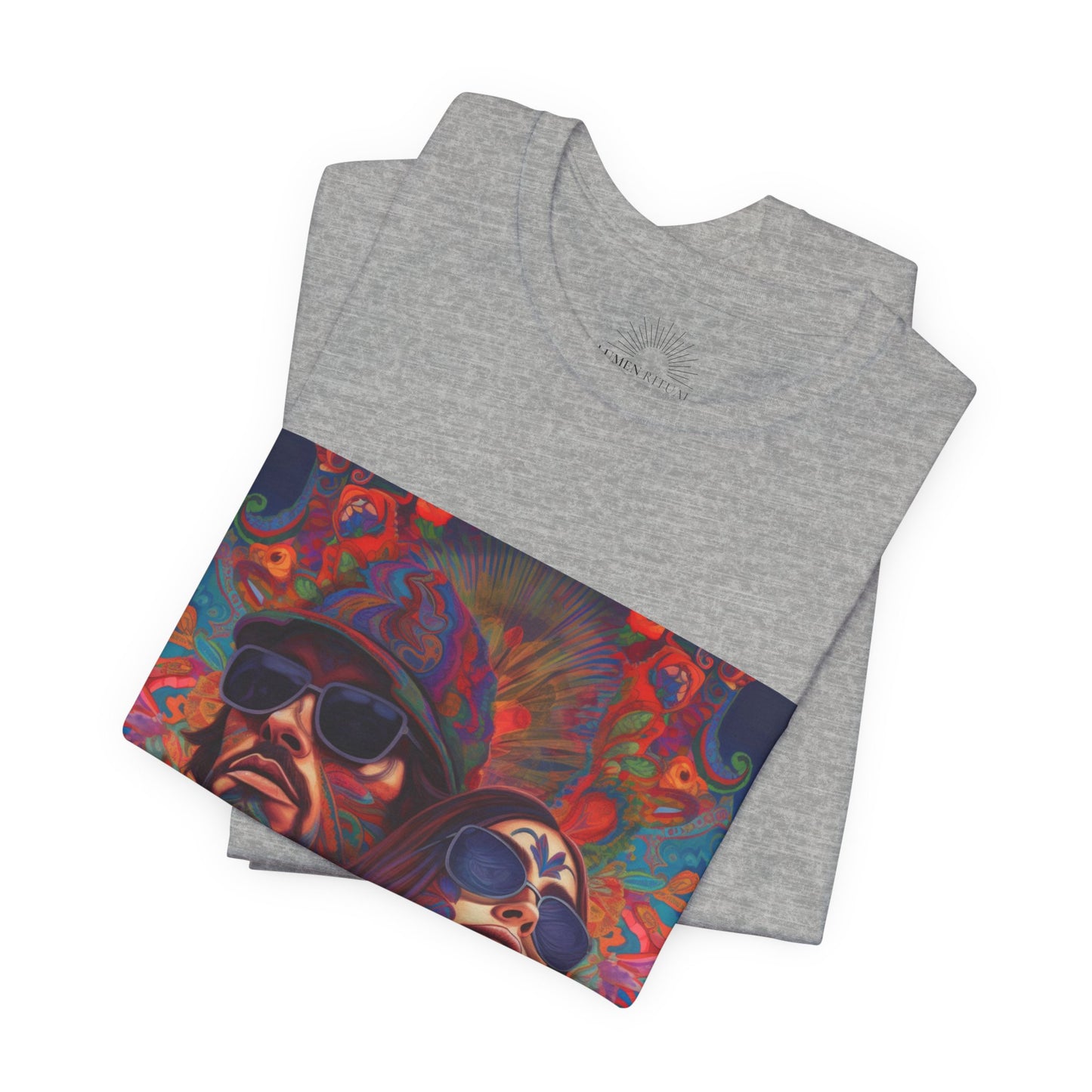 Bohemian Vibes Unisex Tee, Perfect for Festivals, Concerts, Casual Outings, Gifts, Unisex Graphic Shirt, Psychedelic Art T-Shirt