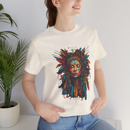 Bohemian Spirit Tee | Colorful Goddess Shirt, Artistic Graphic Tee, Festival Top, Unique Gift for Her, Boho Clothing