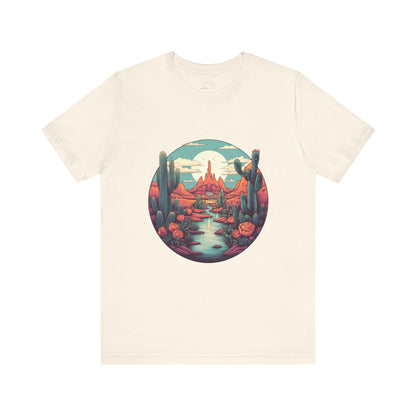 Desert Sunset Tee, Relaxed Fit Shirt, Nature Lover Gift, Casual Wear, Summer Vibes, Outdoor Adventure Clothing