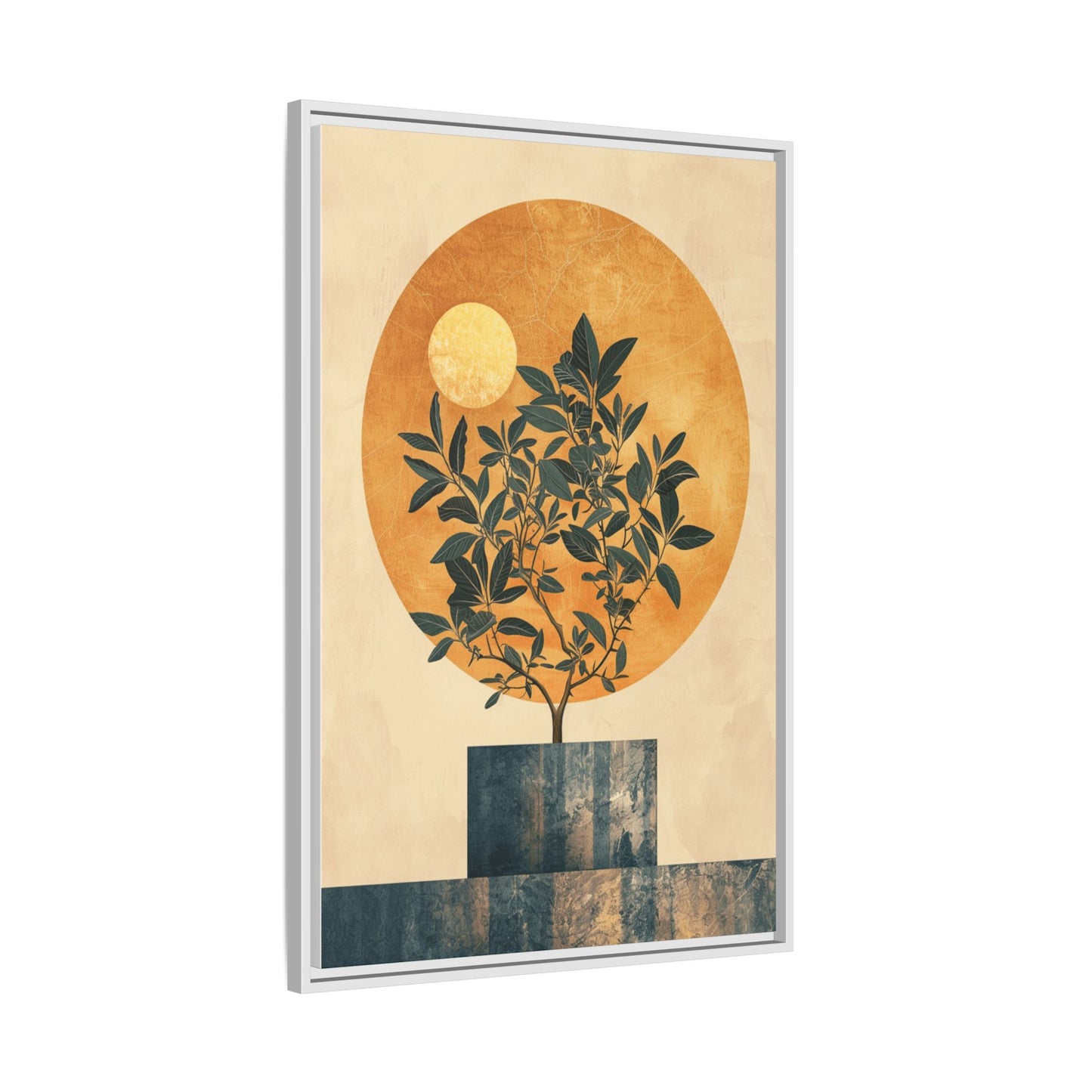 Framed Art Print of Botanical Design, Modern Wall Decor, Home Aesthetic, Gift for Art Lovers, Minimalist Artwork, Elegant Living Room Accent