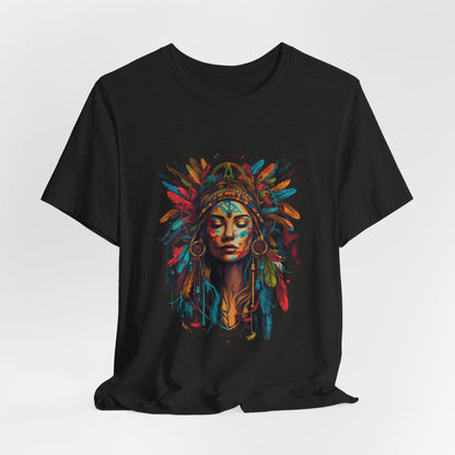 Bohemian Spirit Tee | Colorful Goddess Shirt, Artistic Graphic Tee, Festival Top, Unique Gift for Her, Boho Clothing