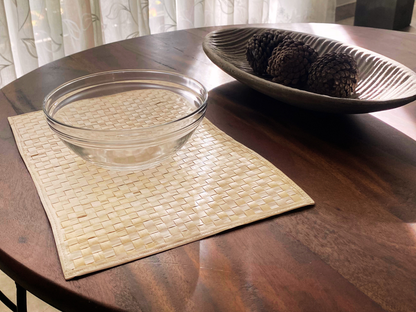 The 'Gather' Handwoven Reed Placemats (Set of 6)