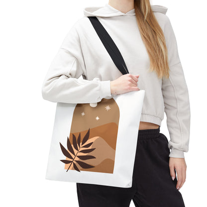 Bohemian Tote Bag with Nature Design, Eco-Friendly Carryall, Floral Shopper, Gift for Nature Lovers, Everyday Tote
