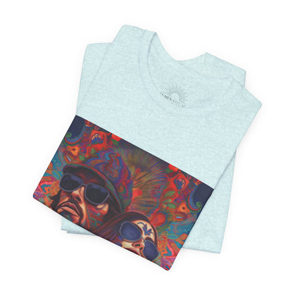 Bohemian Vibes Unisex Tee, Perfect for Festivals, Concerts, Casual Outings, Gifts, Unisex Graphic Shirt, Psychedelic Art T-Shirt