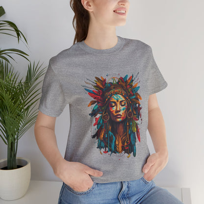 Bohemian Spirit Tee | Colorful Goddess Shirt, Artistic Graphic Tee, Festival Top, Unique Gift for Her, Boho Clothing