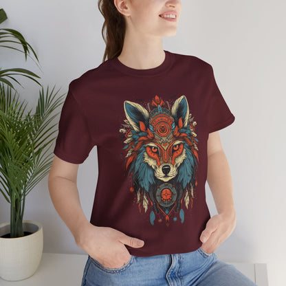 Bohemian Wolf Graphic Tee | Cool T-Shirt, Casual Wear, Nature Lover Gift, Festival Outfit, Unisex Style