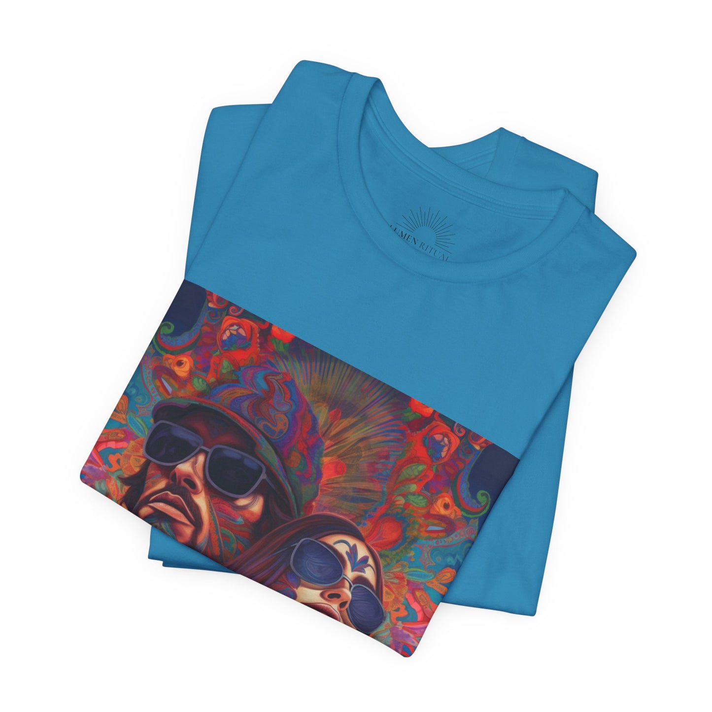 Bohemian Vibes Unisex Tee, Perfect for Festivals, Concerts, Casual Outings, Gifts, Unisex Graphic Shirt, Psychedelic Art T-Shirt
