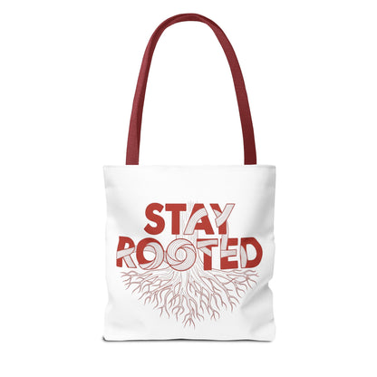 Stay Rooted Tote Bag | Eco-Friendly Carryall, Motivational Gift, Nature Lover Accessory, Daily Essentials, Earth Day