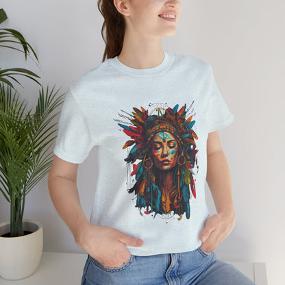 Bohemian Spirit Tee | Colorful Goddess Shirt, Artistic Graphic Tee, Festival Top, Unique Gift for Her, Boho Clothing