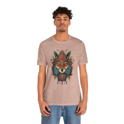 Bohemian Wolf Graphic Tee | Cool T-Shirt, Casual Wear, Nature Lover Gift, Festival Outfit, Unisex Style