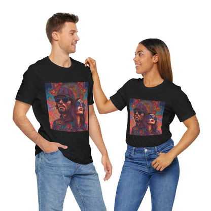 Bohemian Vibes Unisex Tee, Perfect for Festivals, Concerts, Casual Outings, Gifts, Unisex Graphic Shirt, Psychedelic Art T-Shirt