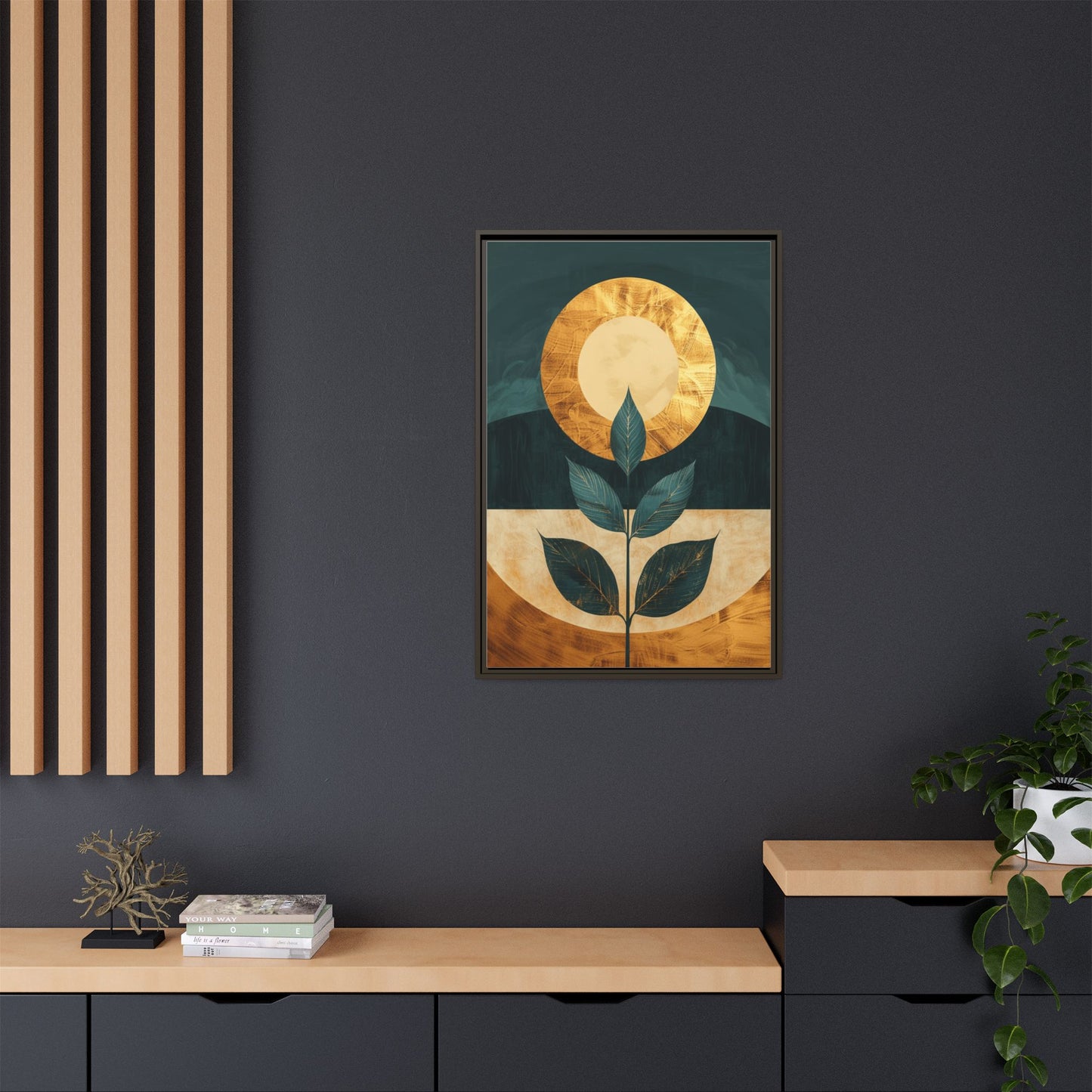 Framed Art Print - Modern Botanical Wall Decor, Nature Inspired Artwork for Home, Gift for Plant Lovers, Housewarming Decoration, [...]