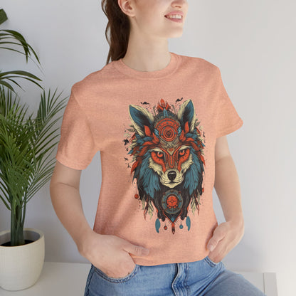 Bohemian Wolf Graphic Tee | Cool T-Shirt, Casual Wear, Nature Lover Gift, Festival Outfit, Unisex Style