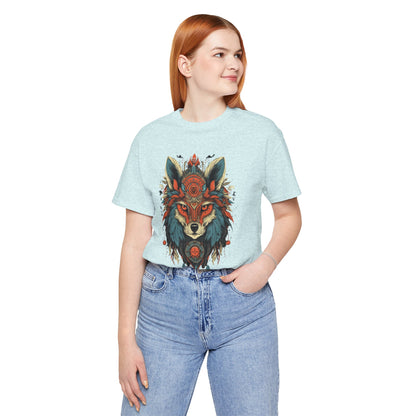 Bohemian Wolf Graphic Tee | Cool T-Shirt, Casual Wear, Nature Lover Gift, Festival Outfit, Unisex Style