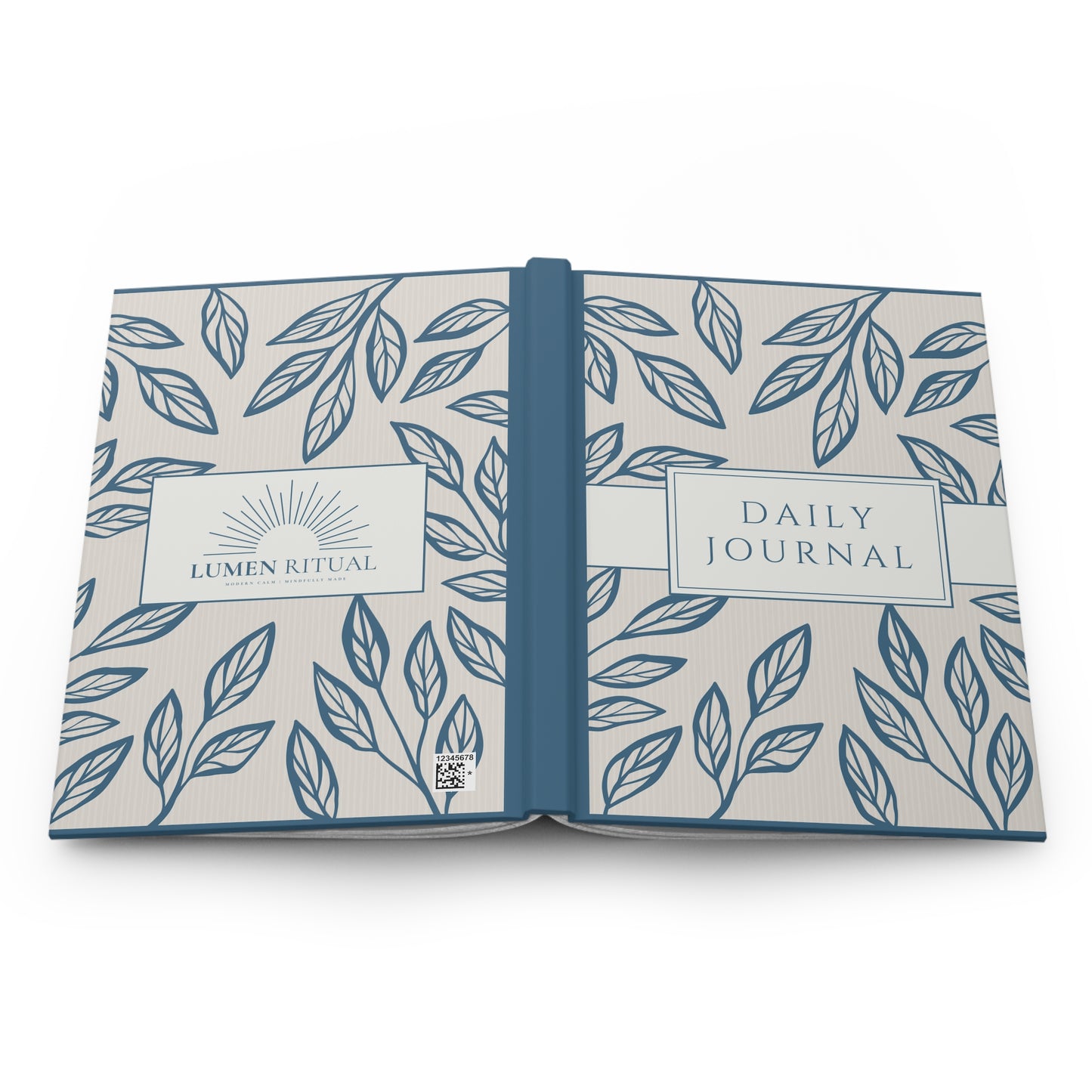 Elegant Floral Hardcover Journal for Daily Reflection, Garden Journal, Gift for Writer, Mindfulness Notebook, Lumen Ritual Notebook