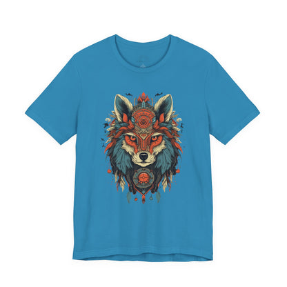 Bohemian Wolf Graphic Tee | Cool T-Shirt, Casual Wear, Nature Lover Gift, Festival Outfit, Unisex Style